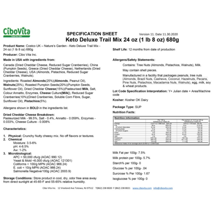 Nutritional Information