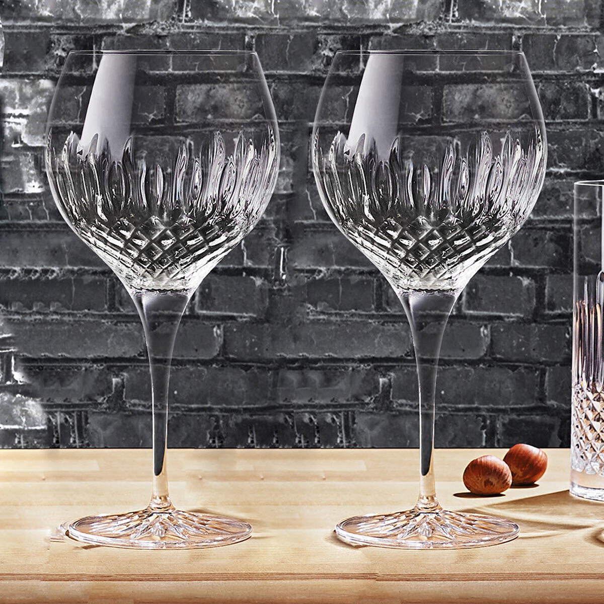 Luigi Bormioli Diamante Crystal Gin Glasses, 650ml, 8 Pack