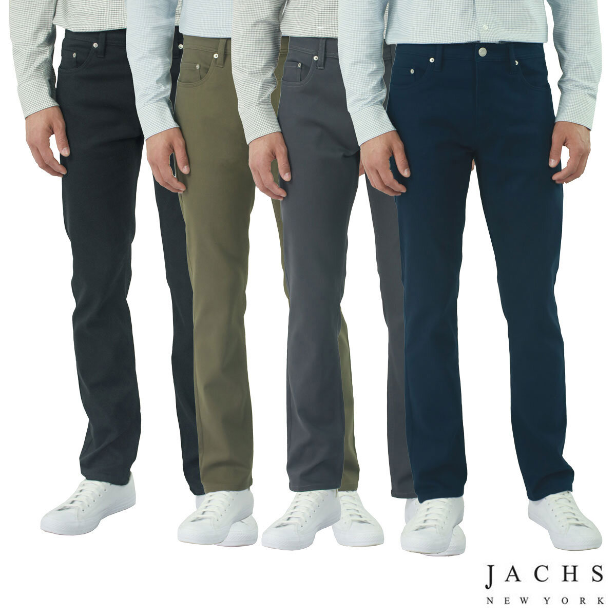 Jachs Men's Summer Commuter 5 Pocket Pant in Navy