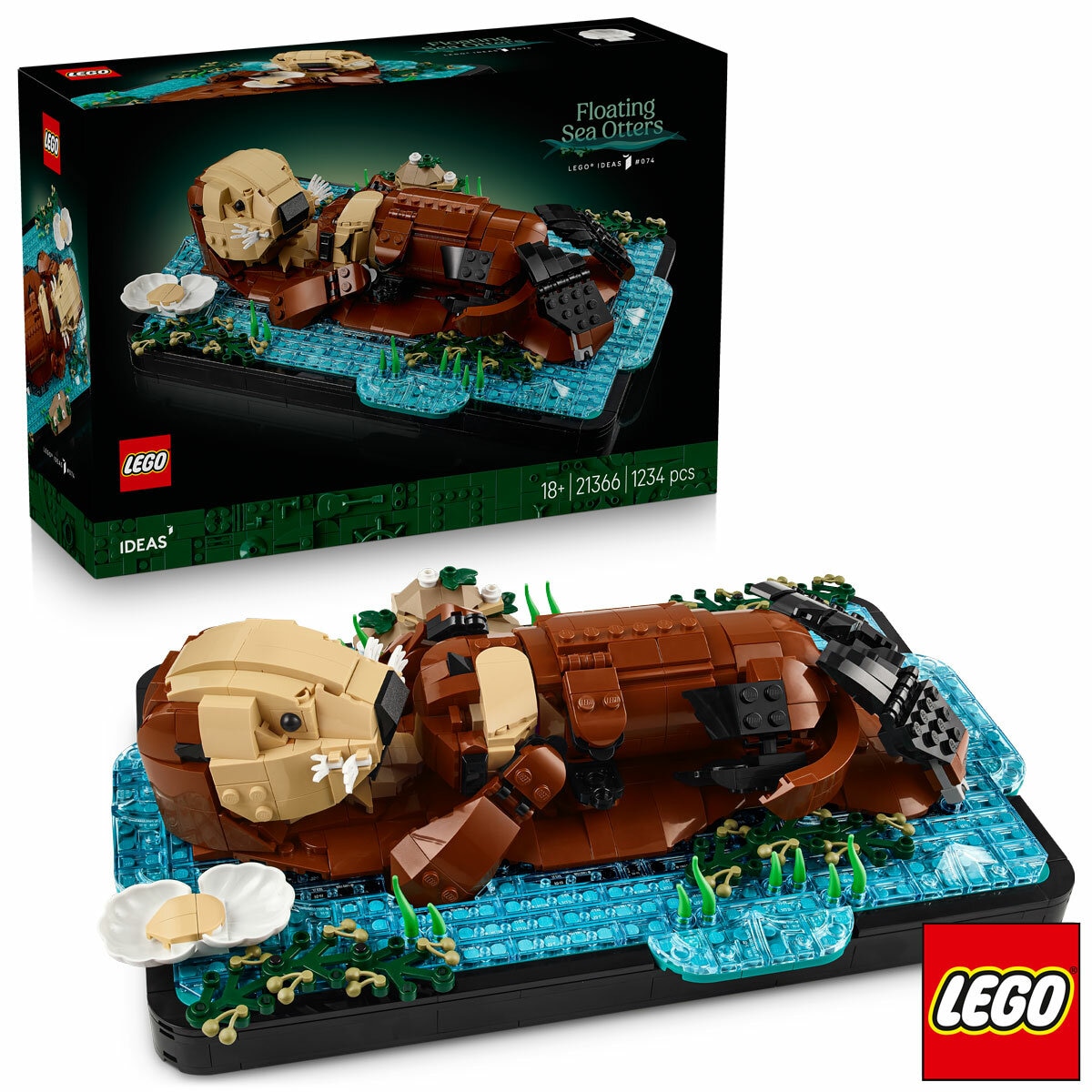 LEGO Ideas Floating Sea Otters - Model 21366 (18+ Years) LEGO Ideas Floating Sea Otters - Model 21366 (18+ Years)
