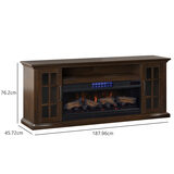 Line drawing of Tresanti Mayson TV Console with Classic Flame