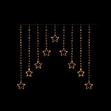 1.2x1.2m Flexibright Star V Curtain with 258 Warm White LEDs