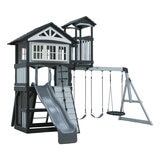 Backyard Discovery Whispering Point Wooden Climbing Frame and Swing Set (3-10 Years)
