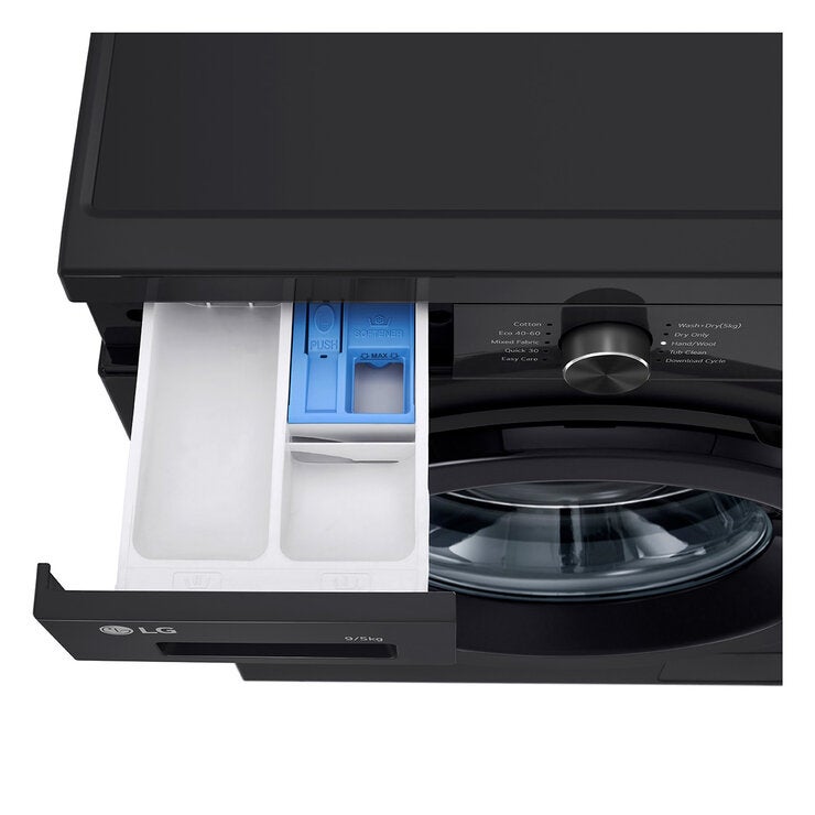 LG Series 2 W4X1095NNK, 9/5kg Washer Dryer, E Rated in Black