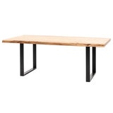 Gallery Chisbury Acacia Live Edge Dining Table, Seats 4-6