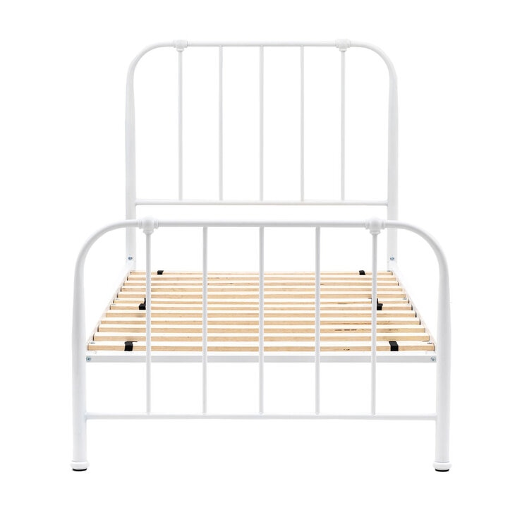 Gallery Loughton Cream Metal Bed Frame, Single