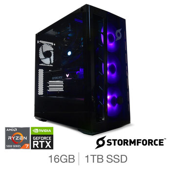 Stormforce, AMD Ryzen 7, 16GB RAM, 1TB SSD, NVIDIA GeForce RTX 3080 Ti, Gaming Desktop PC