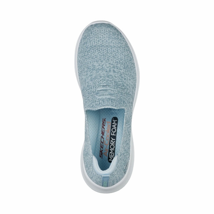 Skechers Ladies Ultra Flex Trainers in Blue