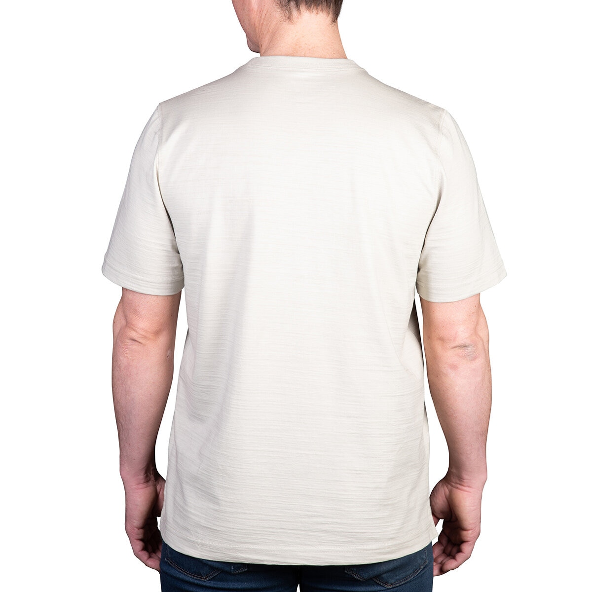 Kirkland Signature Men's Pima Cotton Slub Tee in Tan, Extra Extra Large