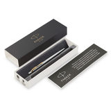Parker Jotter Retractable Ballpoint Pen in Stainless Steel with a Gold Trim