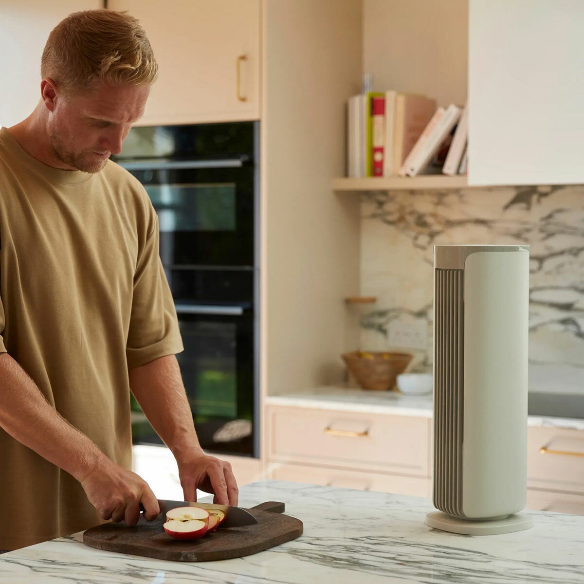 Lifestyle image of the fan on top of kitchen countertop Lifestyle image of the fan on top of kitchen countertop