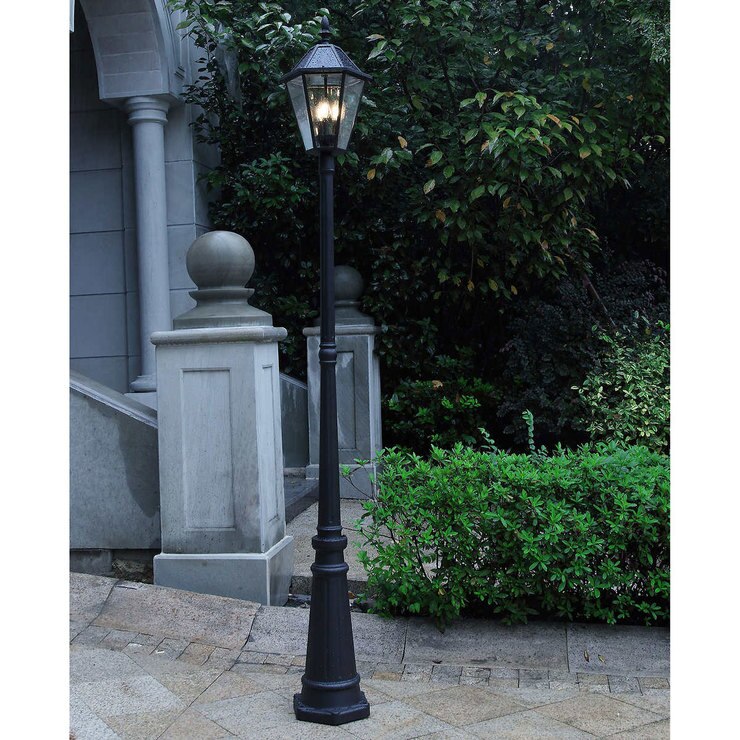 Lutec 300 Lumens Solar LED Lamp Post Costco UK
