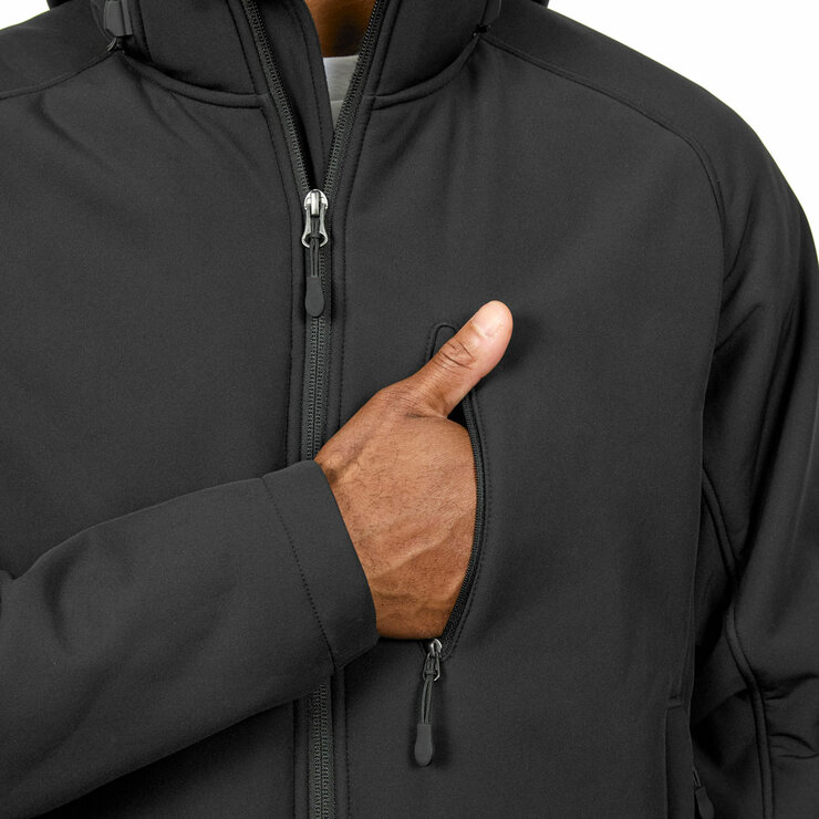 Kirkland Signature Men's Sherpa Lined Softshell Jacket in Black Kirkland Signature Men's Sherpa Lined Softshell Jacket in Black