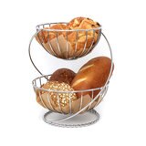 Mesa 2 Tier Yardley Helix Chrome Basket
