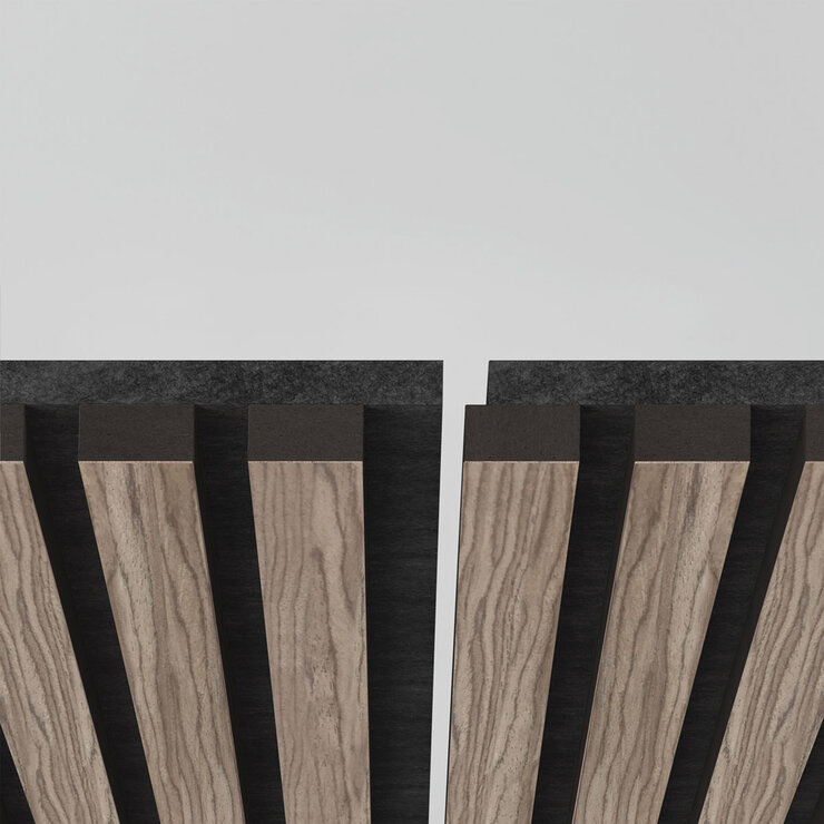 Artika Sonolok Acoustic Wall Panel Set in Walnut & Black, 4 Pack