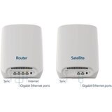 NETGEAR® Orbi™ Tri-band WiFi 6 Mesh System, 5.4Gbps, with 1 year of NETGEAR Armor included, Router + 2 Satellites