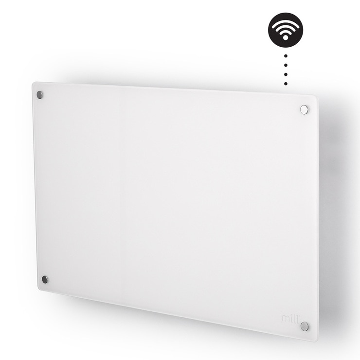 Mill Heat 600W Electric WiFi Controlled Glass Front Panel Heater