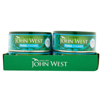 John West Tuna Chunks in Brine, 12 x 145g