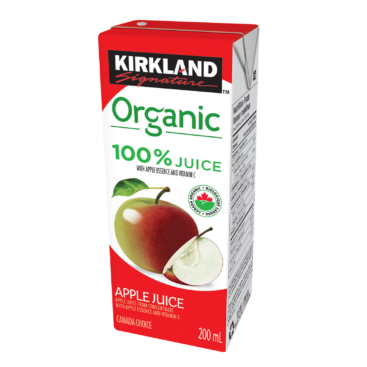 Kirkland Signature Organic Juice Boxes, 40 x 200ml