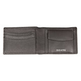 Dents Pebble Grain Leather Billfold Wallet with Removable Card Holder, Black