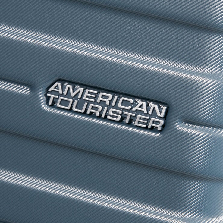 American Tourister 3pc Luggage Set Spinner Case In Storm Blue