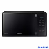 Front Profile of Samsung MS23K3513AK 23 Litre Solo Microwave in Black