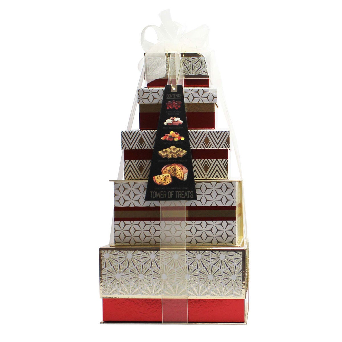 Festive Tower of Treats, 2.2kg in 2 Colours Festive Tower of Treats, 2.2kg in 2 Colours