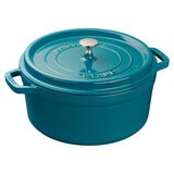 Staub 26cm Round Cast Iron Cocotte, Mint Green 