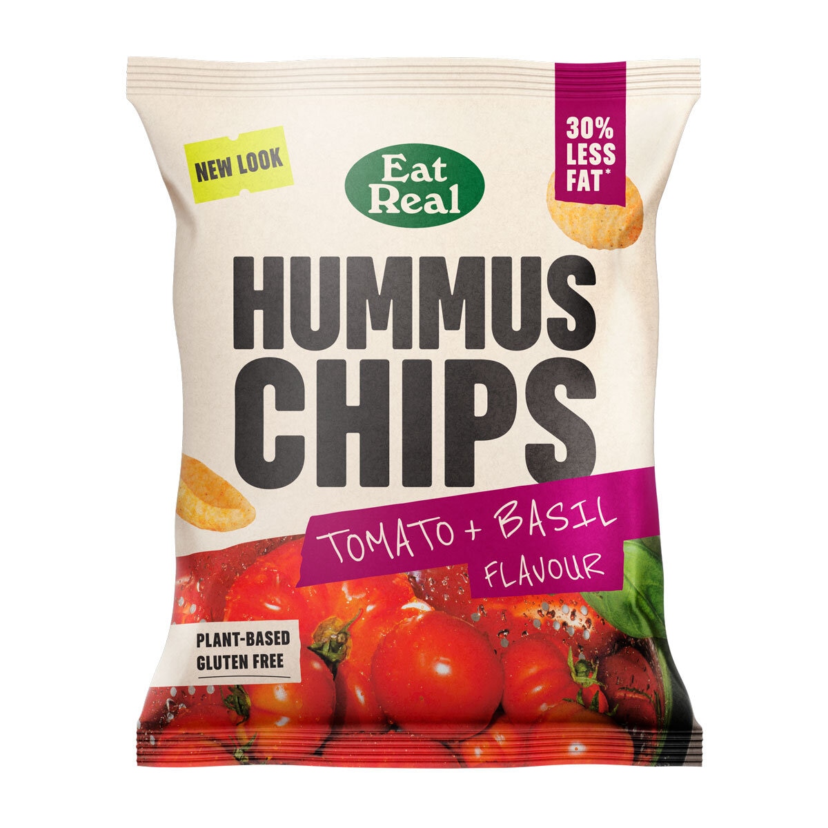 Eat Real Hummus Chips Tomato & Basil