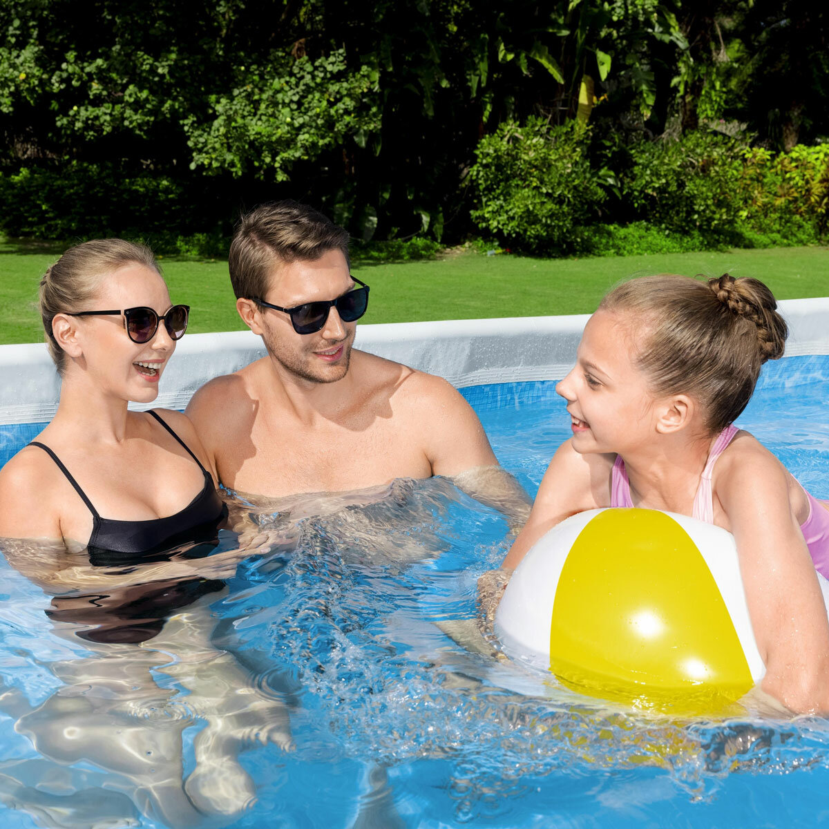 Bestway 13'6" x 6'7" x 48" Steel Pro MAX Rectangular Pool Set