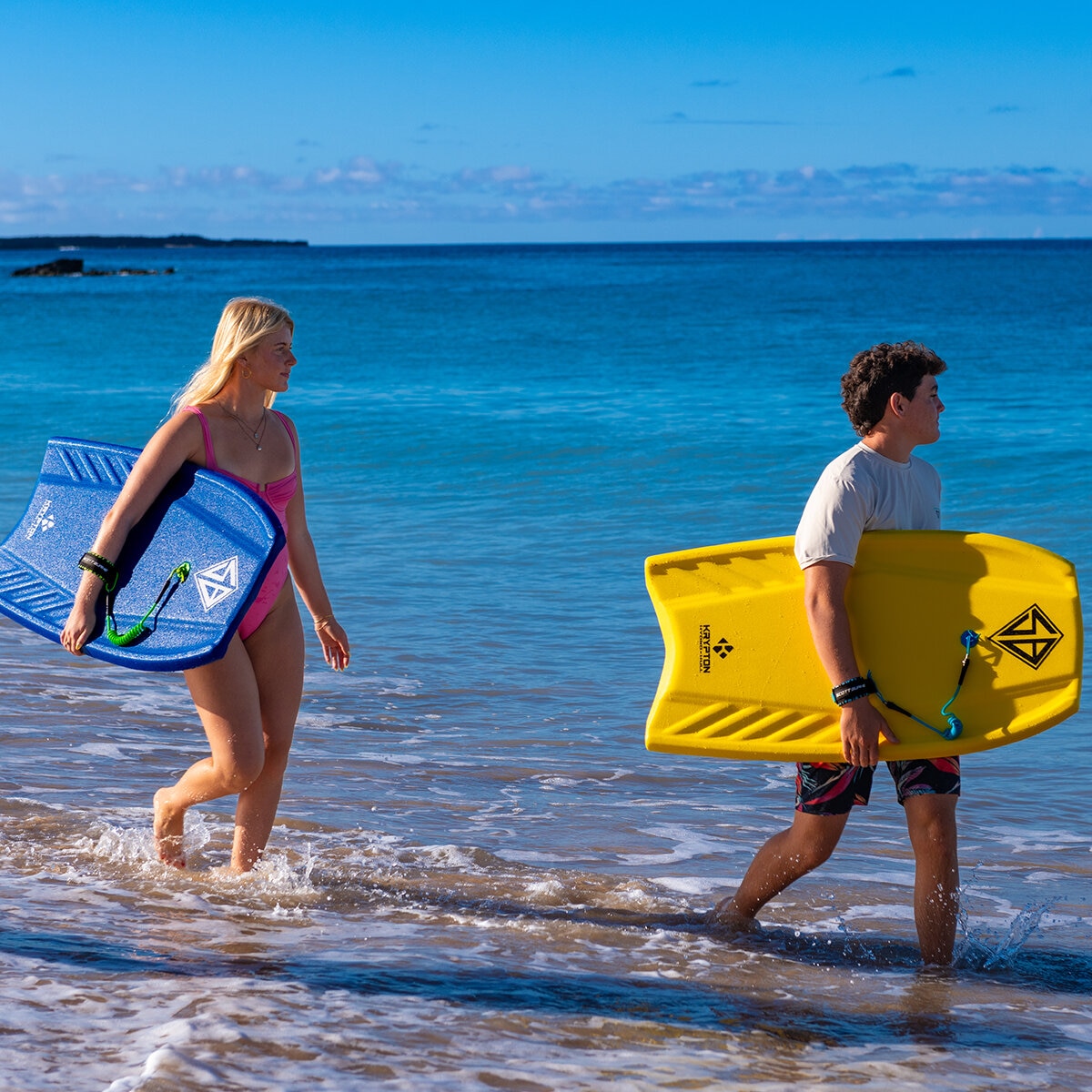 Scott Burke Krypton 3.5ft (1.07m) Bodyboard with Coiled Leash in 2 Colours