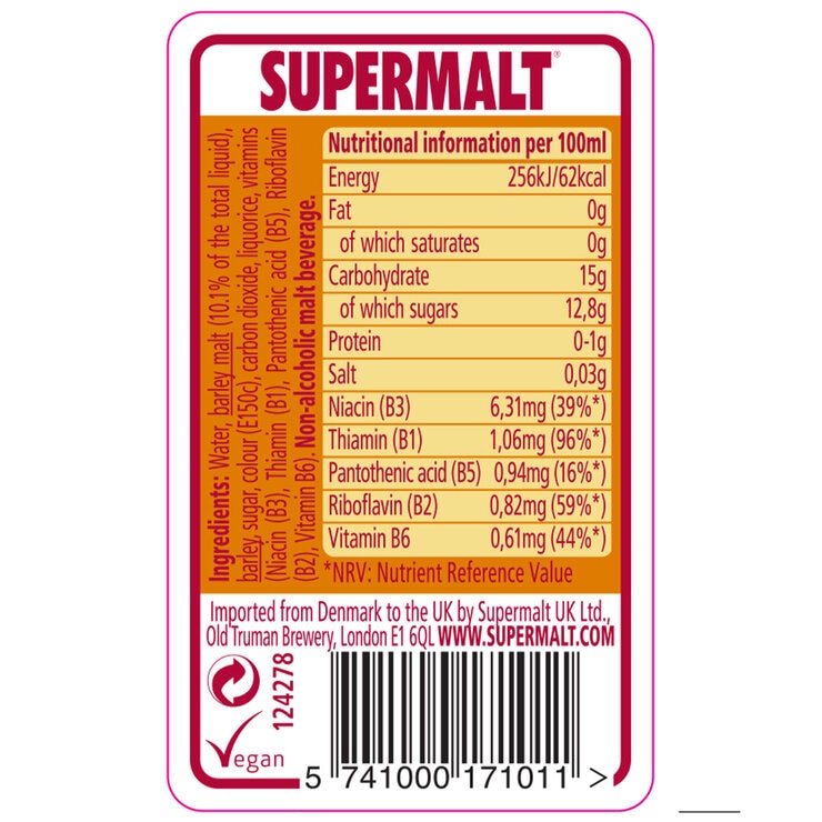 Supermalt Original Malt Beverage, 24 x 330ml