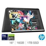 HP Spectre x360, Intel Core Ultra 7, 16GB RAM, 1TB SSD, NVIDIA GeForce RTX 4050, 16 Inch OLED 2 in 1 Convertible Laptop, 16-aa0001na