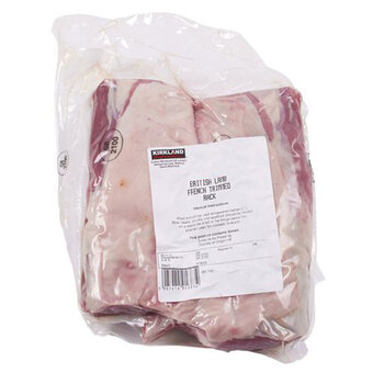 Kirkland Signature British Lamb French Trimmed Rack, Variable Weight: 1kg - 2kg