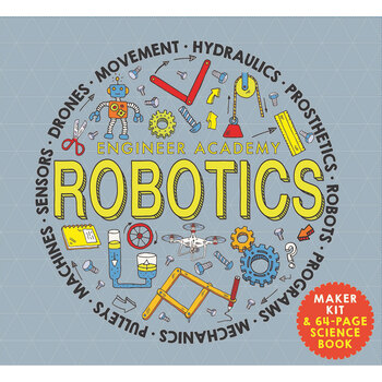 Engineer Academy Robotics Science Book with Maker Kit (7+ Years)