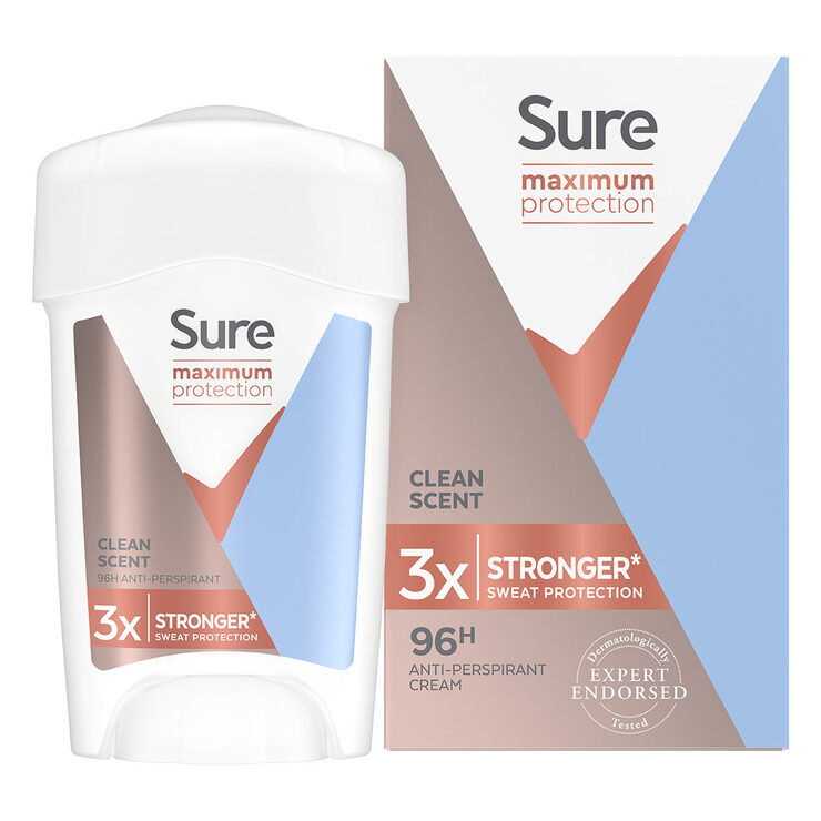 Sure Women Maximum Protection Anti Perspirant, 2 x 45ml Costco UK