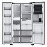Samsung RH69CG895DS9EU Side by Side Fridge Freezer , D Rated in Silver
