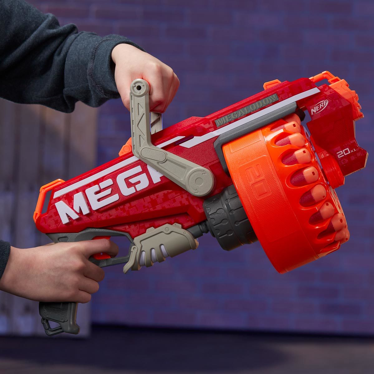 Nerf Megaladon close up