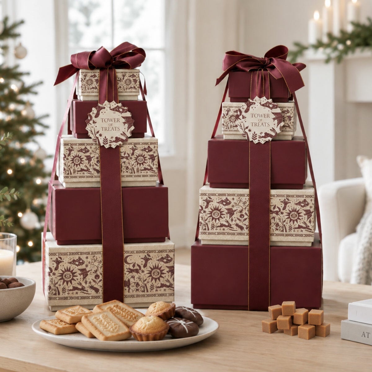 Festive Tower of Treats, 2.2kg in Red