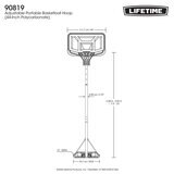 Lifetime 44 Inch (111cm) Portable Basketball Hoop