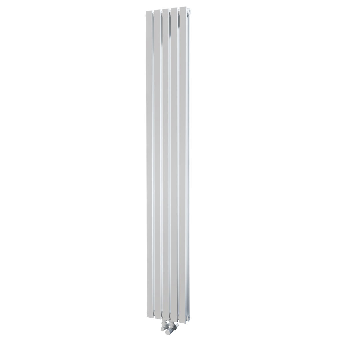 Linear radiator on white background