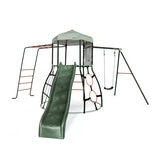 Plum® Metal Climbing Dome with Slide & Swing Arm & Monkey Bars