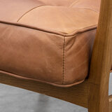 Gallery Humber Vintage Brown Leather Armchair