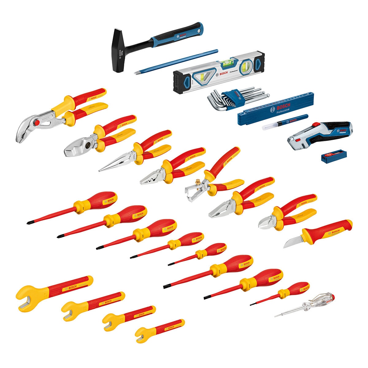 Bosch Professional 37 Piece VDE Hand Tool Set + Case Bosch Professional 37 Piece VDE Hand Tool Set + Case