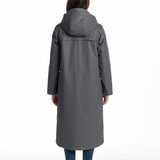 Weatherproof Ladies Long Slicker Jacket in Charcoal