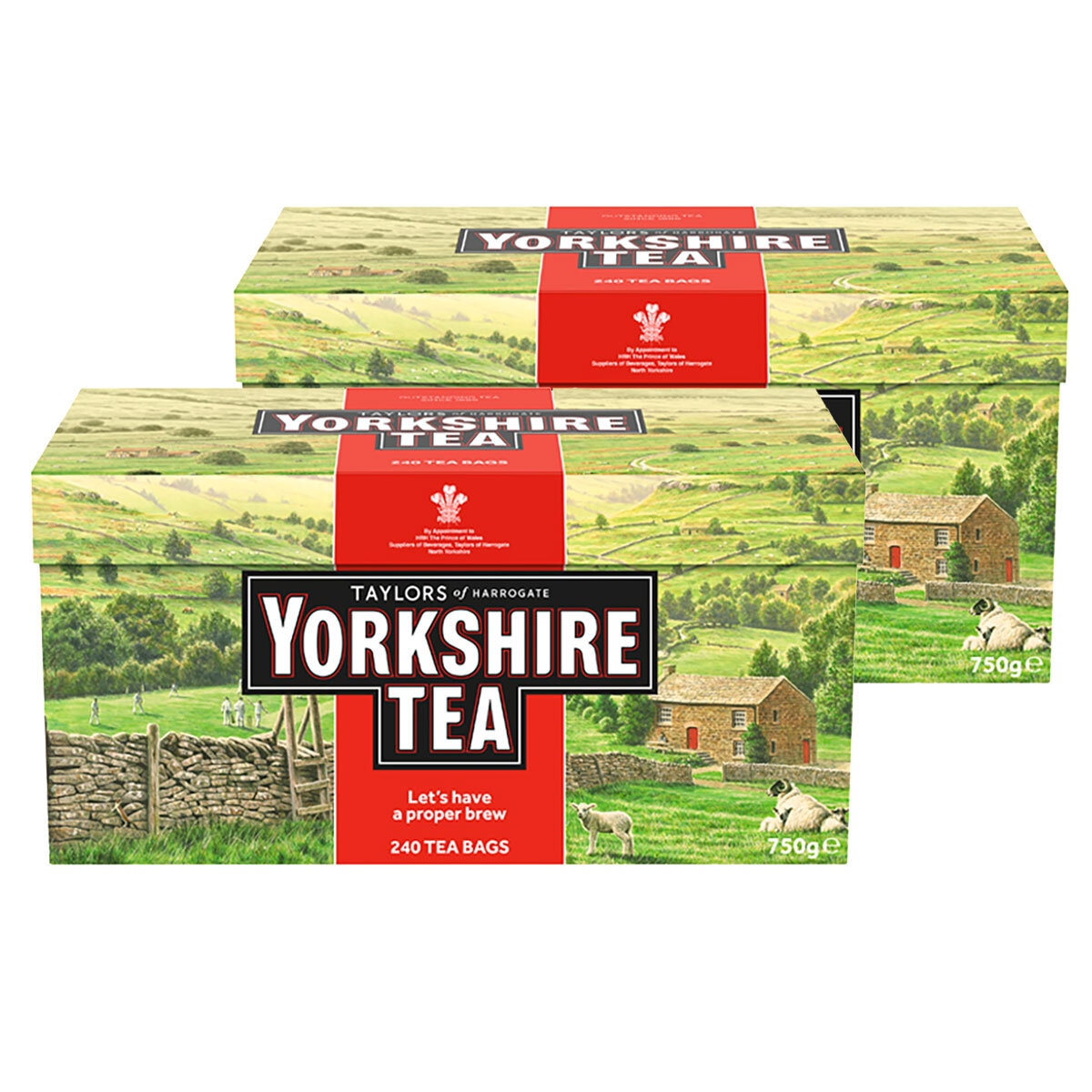 Taylors of Harrogate Yorkshire Tea - Red (Pack of 240 Tea Bags) 750g –  British Food Shop