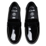 Clarks Kids Finja Bright Black Patent Shoes Clarks Kids Finja Bright Black Patent Shoes