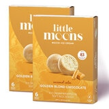 Little Moons Golden Blond Chocolate Mochi, 2 x 6 Pack