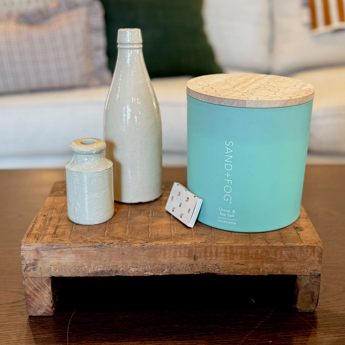 Sand & Fog Fragranced Candle, 1.5kg in Ocean Sea Salt