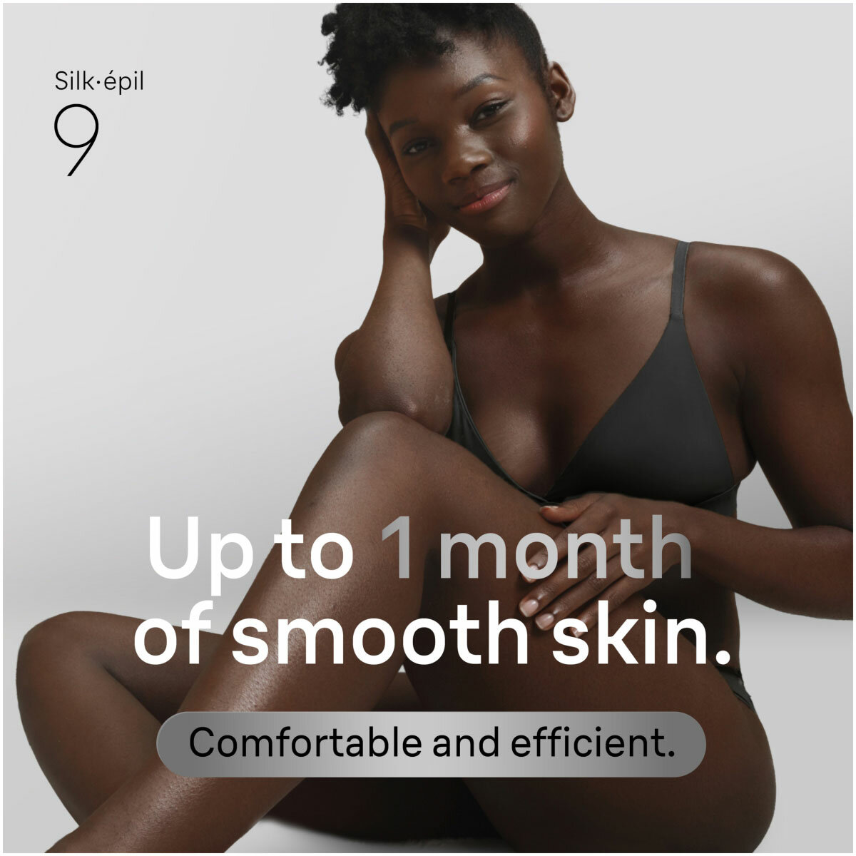 Lifestyle image of Braun Silk-épil 9 epilator up to 1 month of smooth skin